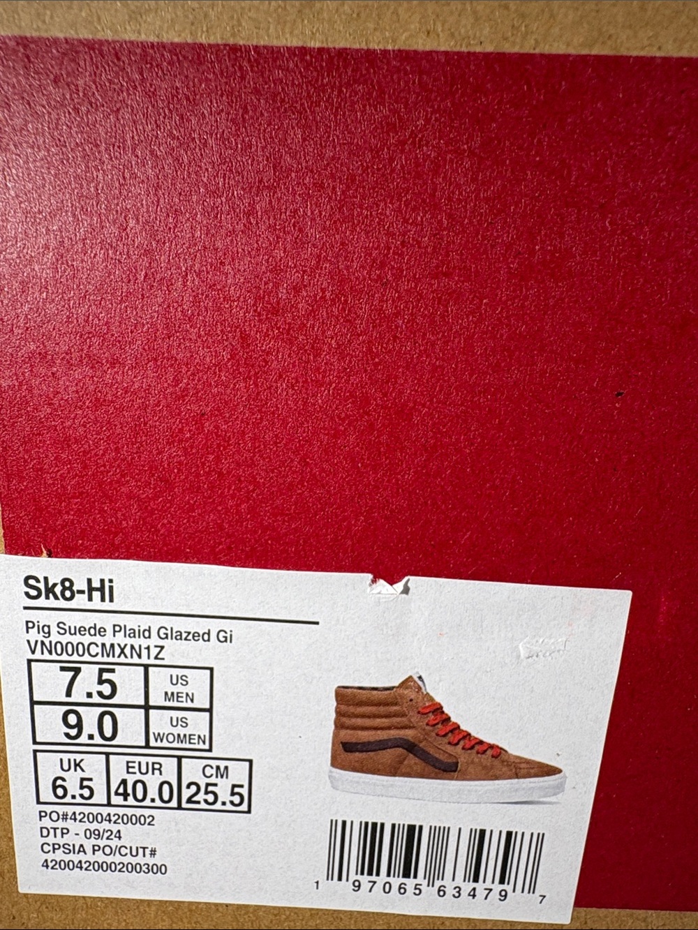 NWT Vans SK8 Hi Top Action Sneakers Women’s 9 - Picture 8 of 10